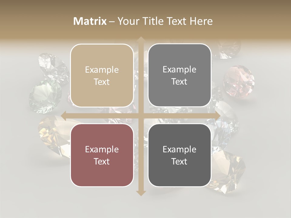 Stone Rendering Jewelry PowerPoint Template