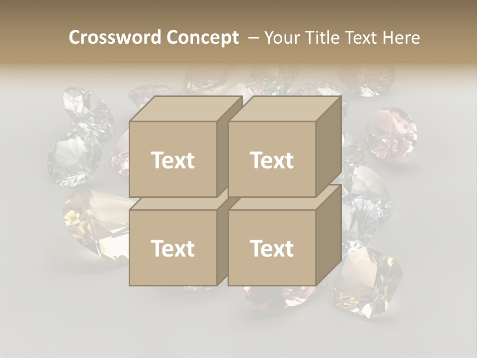 Stone Rendering Jewelry PowerPoint Template