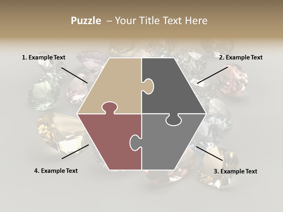 Stone Rendering Jewelry PowerPoint Template