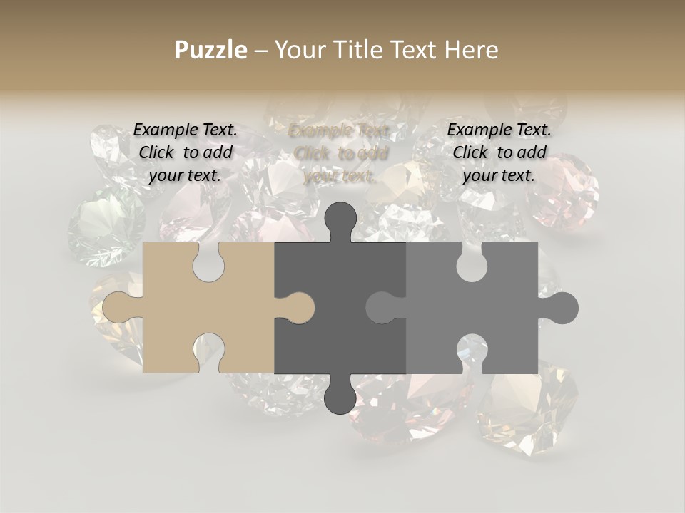 Stone Rendering Jewelry PowerPoint Template