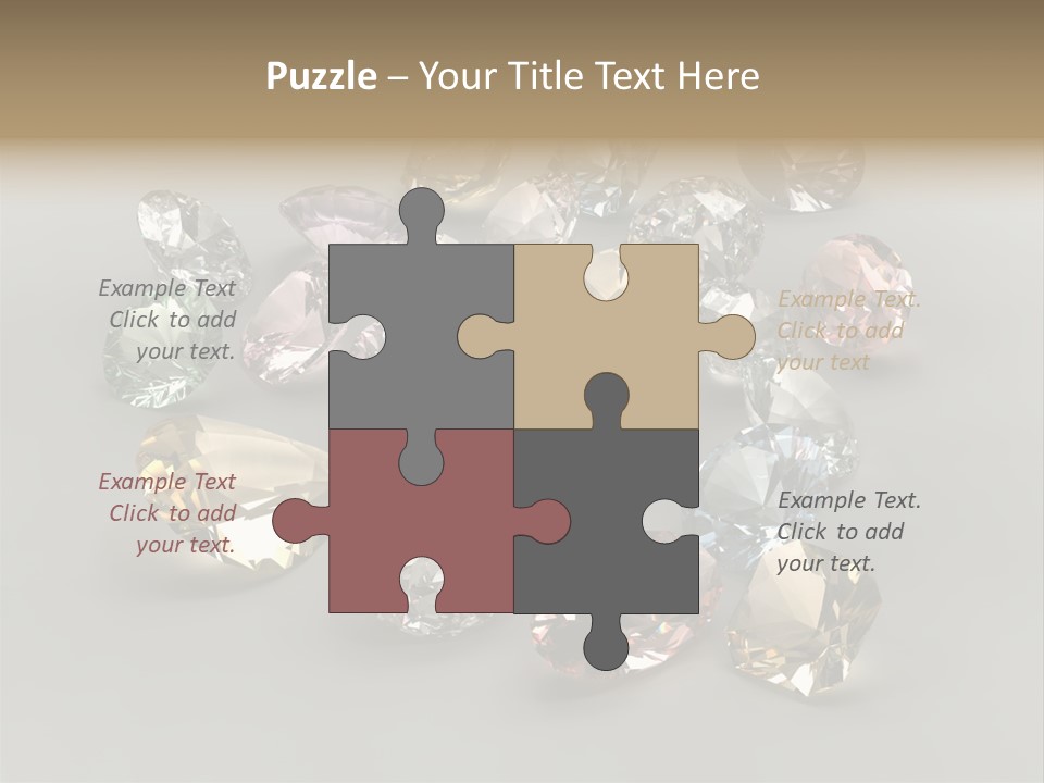 Stone Rendering Jewelry PowerPoint Template