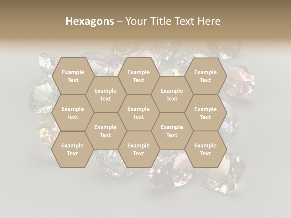 Stone Rendering Jewelry PowerPoint Template