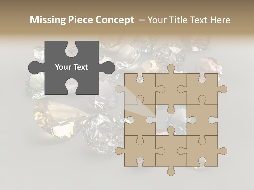 Stone Rendering Jewelry PowerPoint Template