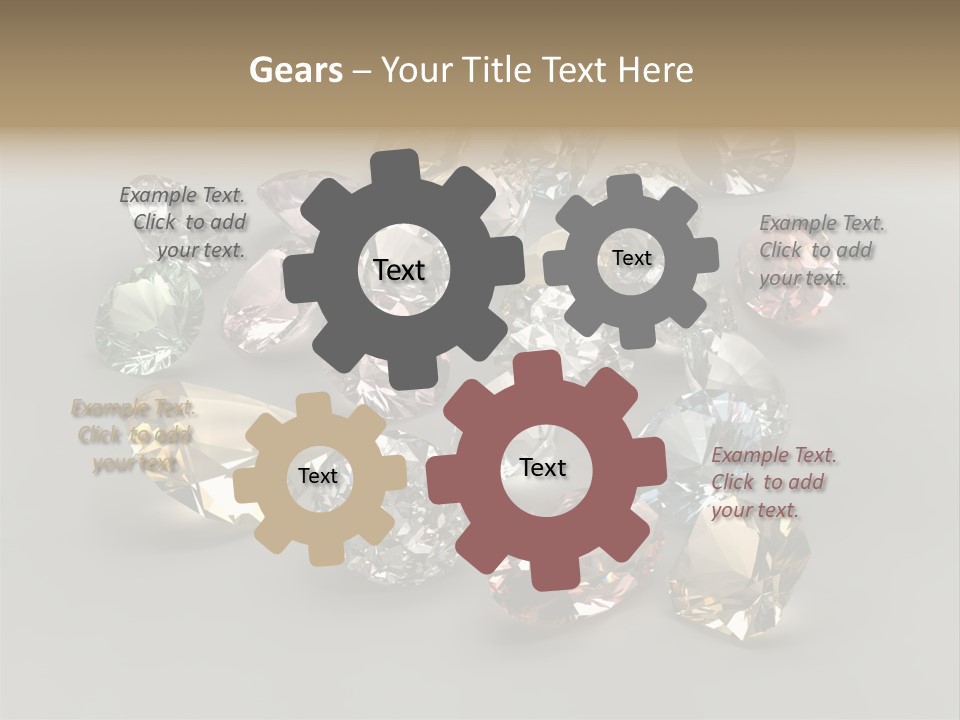 Stone Rendering Jewelry PowerPoint Template