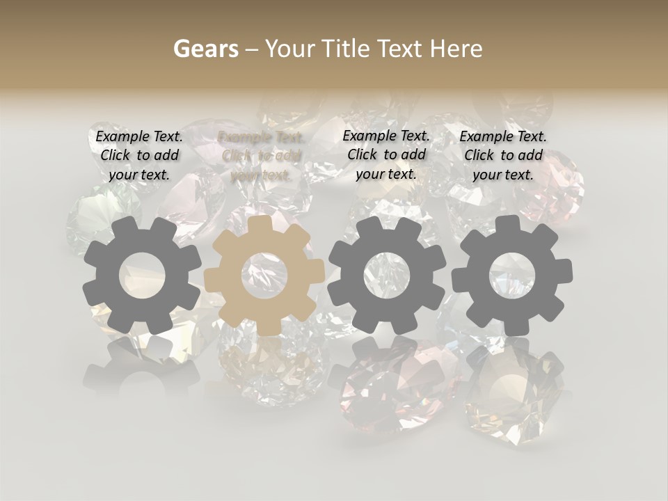 Stone Rendering Jewelry PowerPoint Template