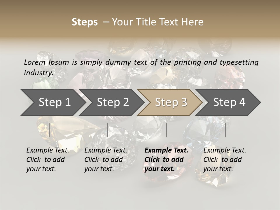 Stone Rendering Jewelry PowerPoint Template