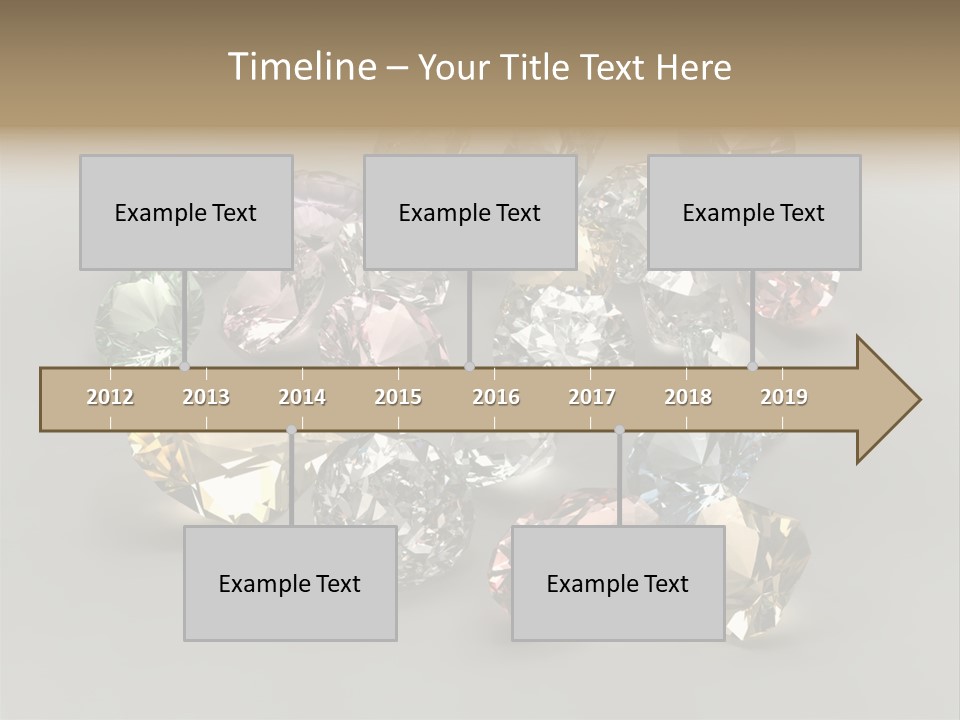 Stone Rendering Jewelry PowerPoint Template