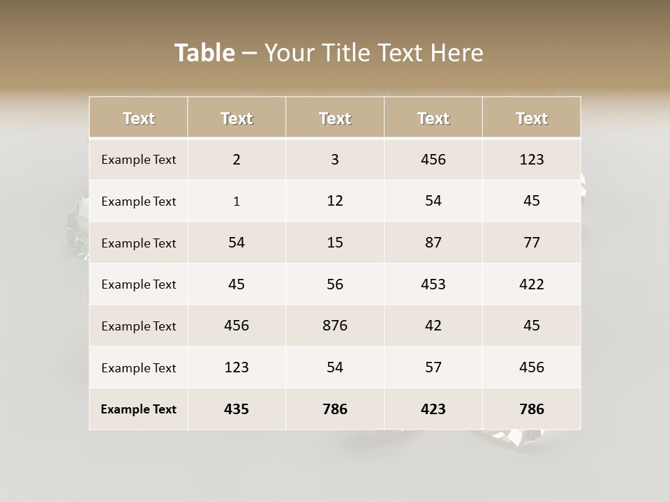 Stone Rendering Jewelry PowerPoint Template