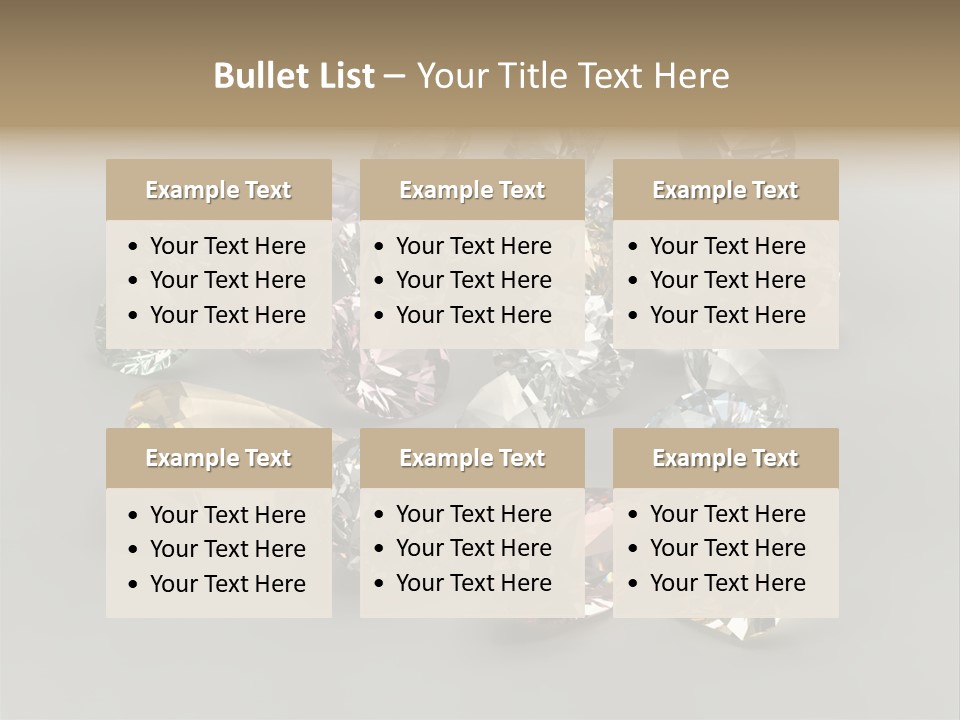 Stone Rendering Jewelry PowerPoint Template