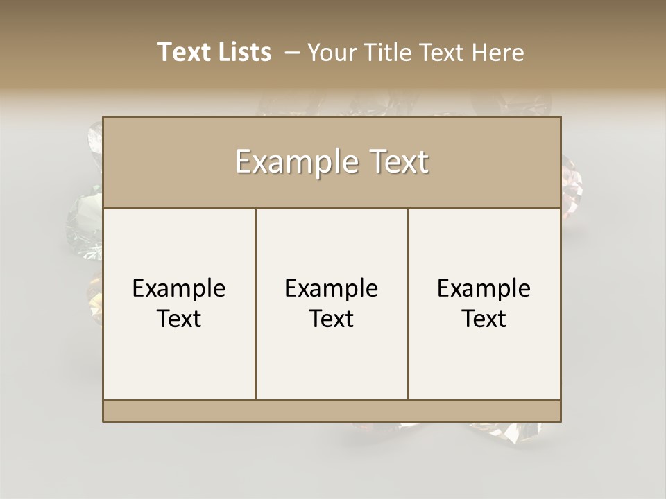 Stone Rendering Jewelry PowerPoint Template