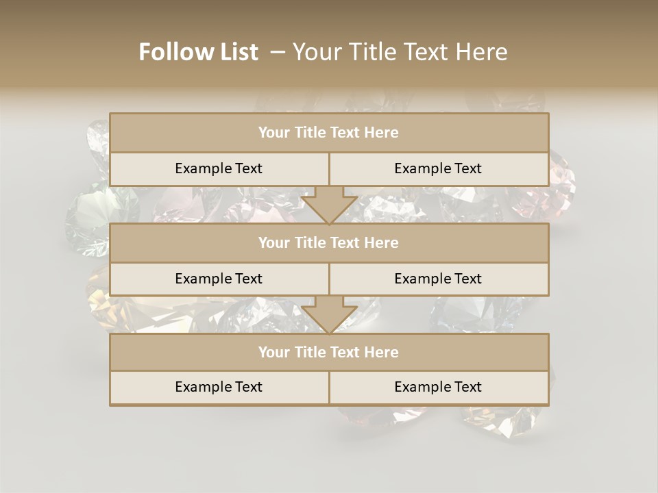 Stone Rendering Jewelry PowerPoint Template