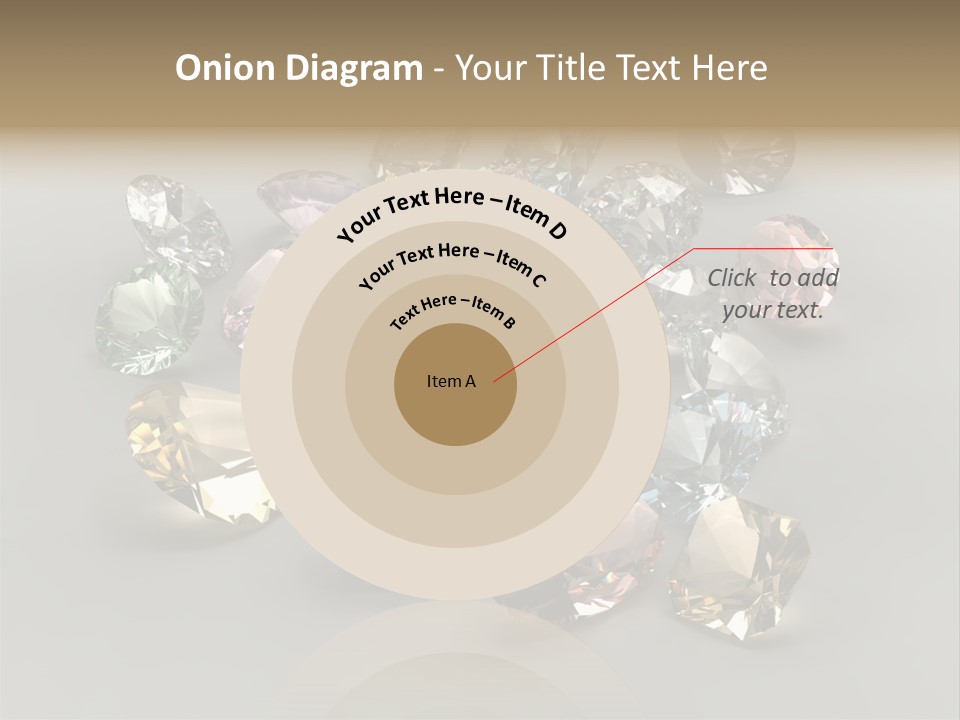 Stone Rendering Jewelry PowerPoint Template