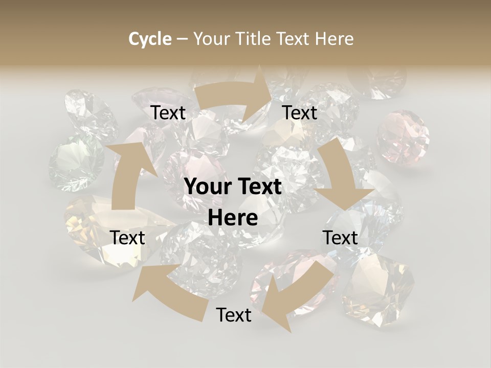 Stone Rendering Jewelry PowerPoint Template