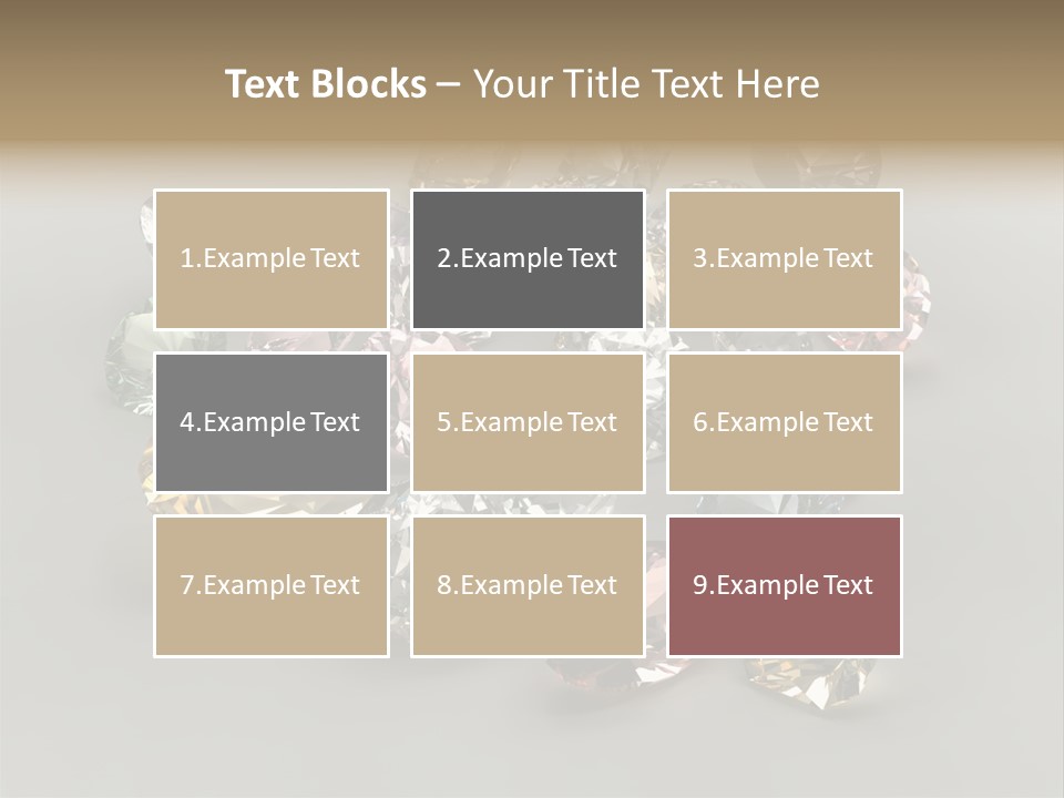 Stone Rendering Jewelry PowerPoint Template