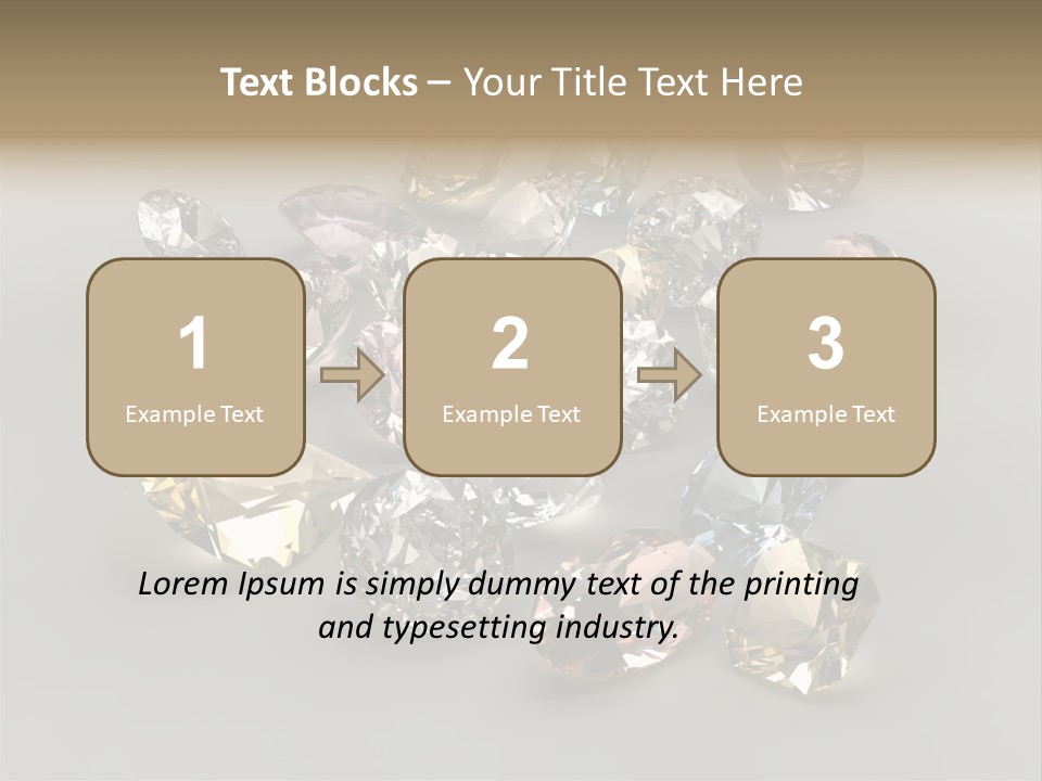 Stone Rendering Jewelry PowerPoint Template