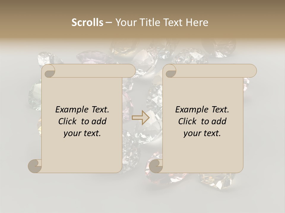 Stone Rendering Jewelry PowerPoint Template