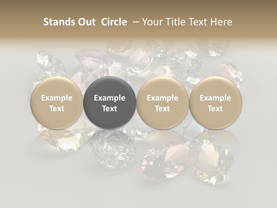 Stone Rendering Jewelry PowerPoint Template
