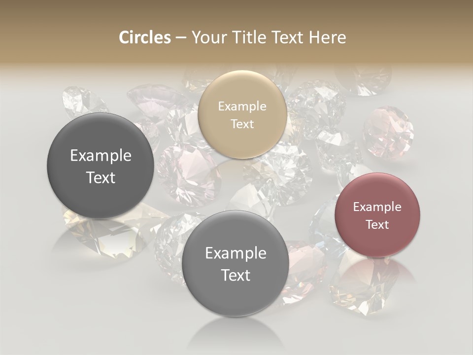 Stone Rendering Jewelry PowerPoint Template