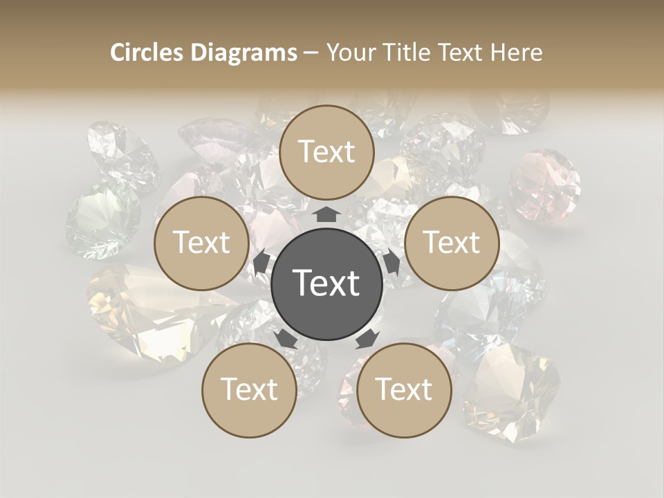 Stone Rendering Jewelry PowerPoint Template