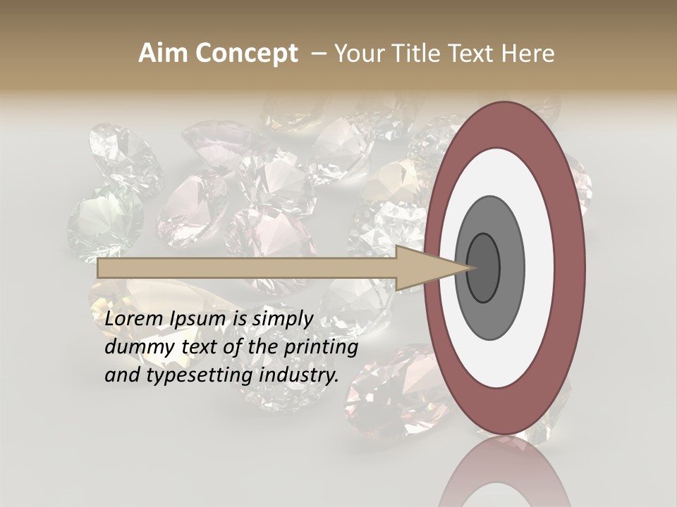 Stone Rendering Jewelry PowerPoint Template