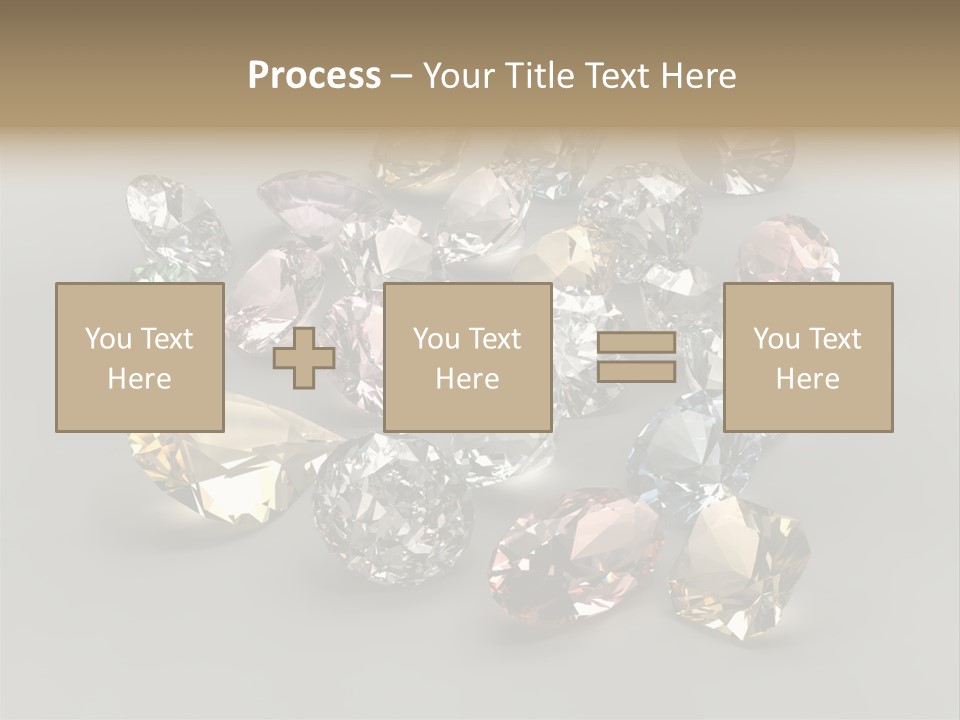 Stone Rendering Jewelry PowerPoint Template