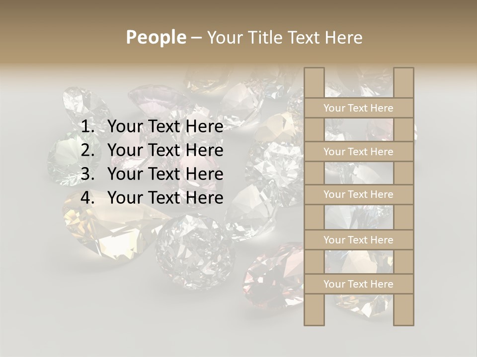 Stone Rendering Jewelry PowerPoint Template