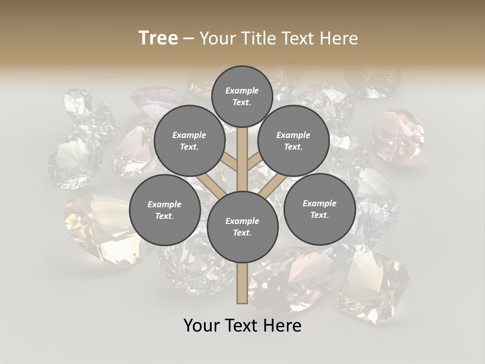 Stone Rendering Jewelry PowerPoint Template