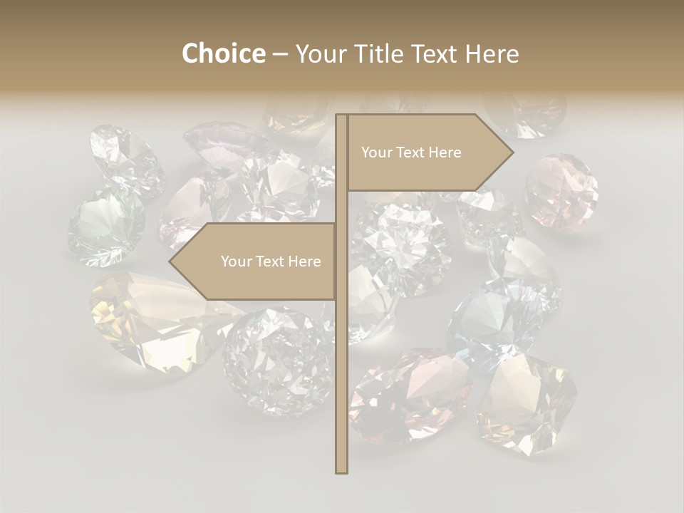 Stone Rendering Jewelry PowerPoint Template