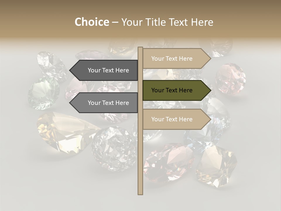 Stone Rendering Jewelry PowerPoint Template