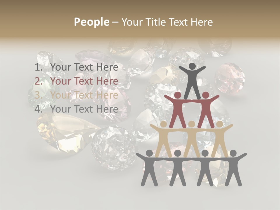 Stone Rendering Jewelry PowerPoint Template