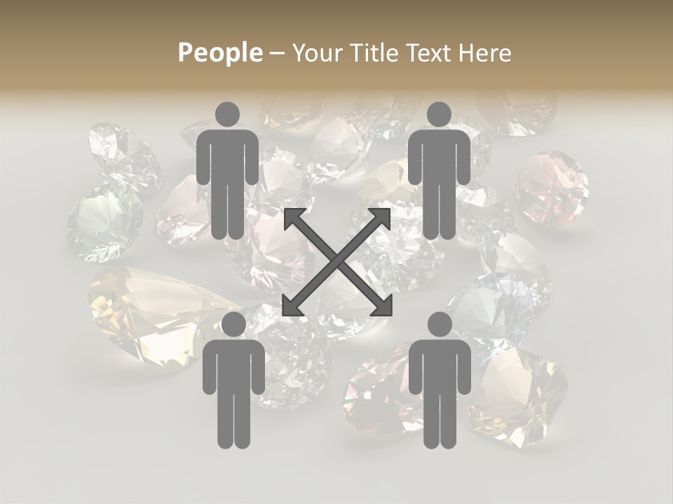 Stone Rendering Jewelry PowerPoint Template