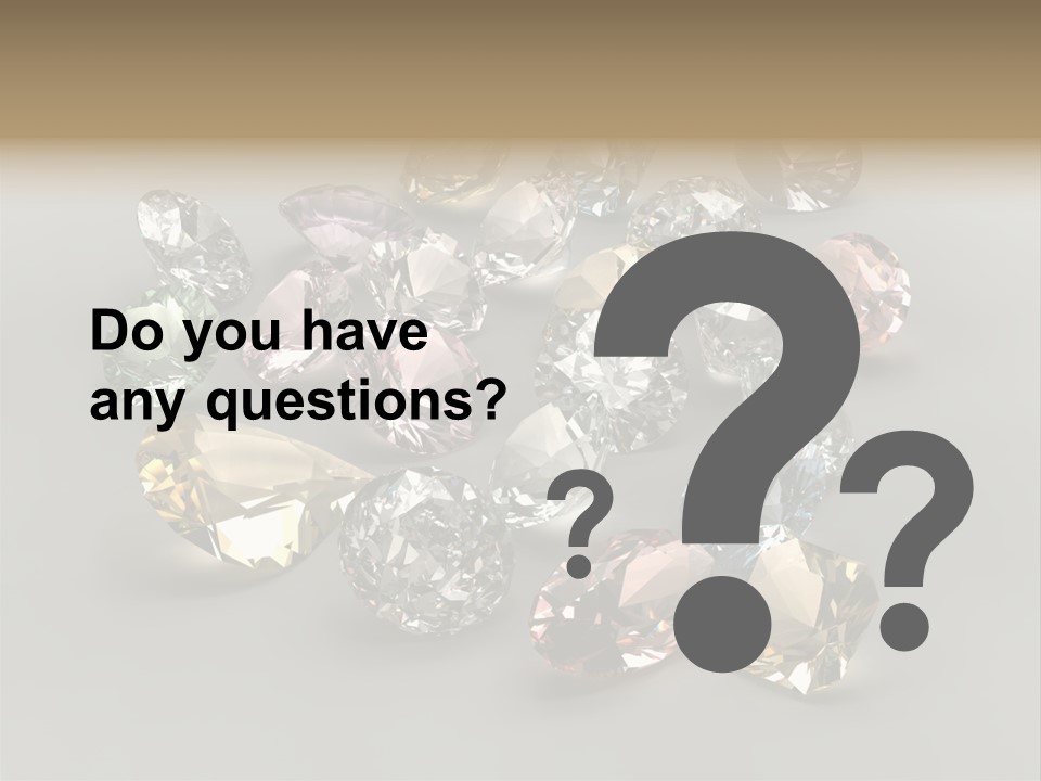 Stone Rendering Jewelry PowerPoint Template