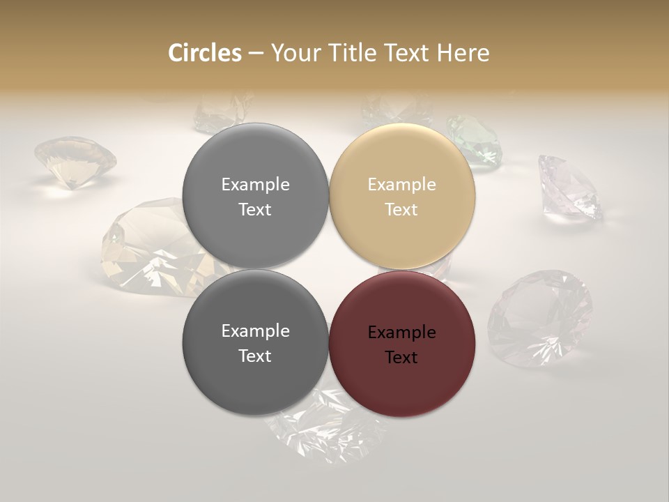 Gemstone Glowing Yellow PowerPoint Template