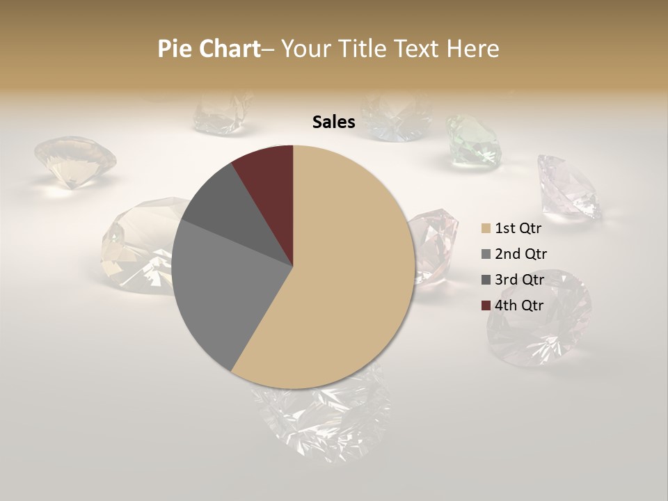 Gemstone Glowing Yellow PowerPoint Template