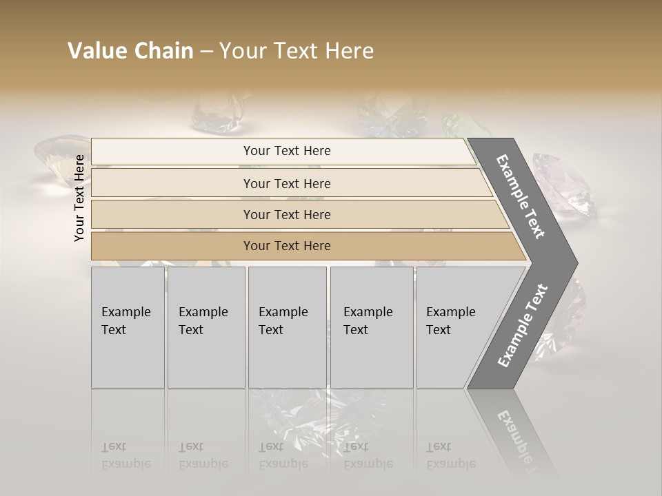 Gemstone Glowing Yellow PowerPoint Template