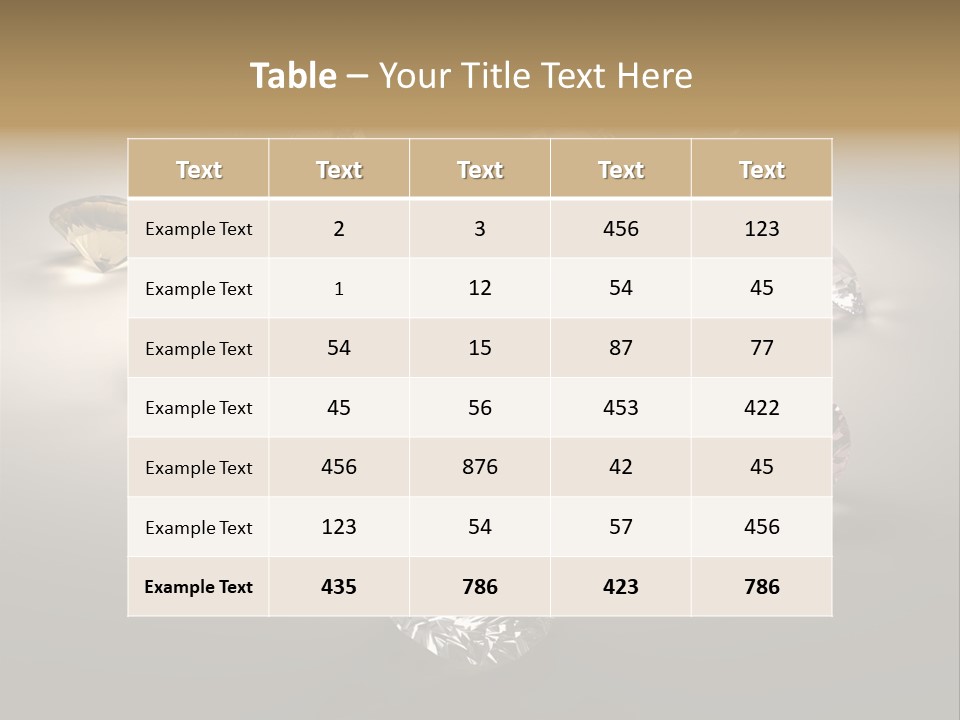 Gemstone Glowing Yellow PowerPoint Template