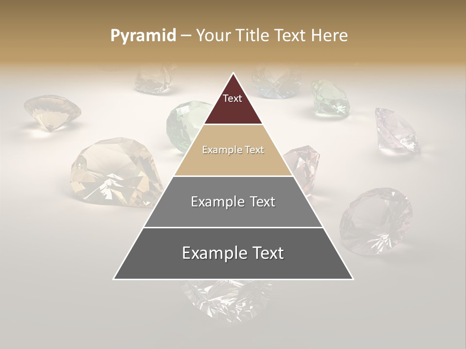 Gemstone Glowing Yellow PowerPoint Template