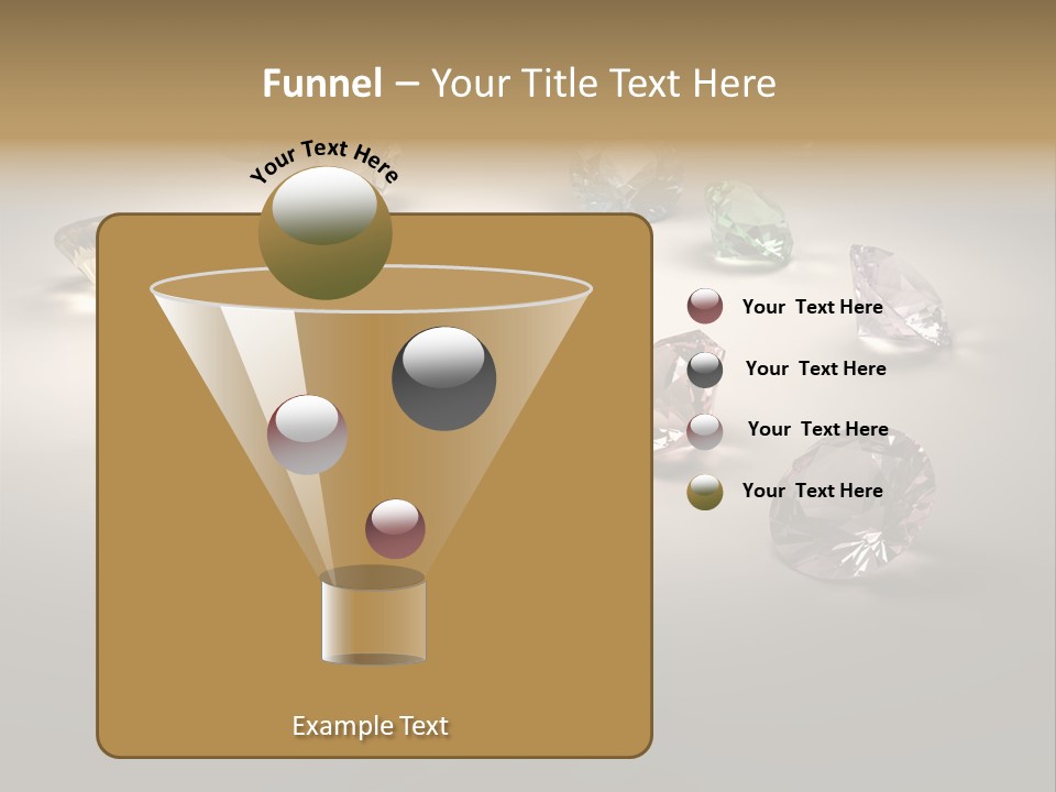 Gemstone Glowing Yellow PowerPoint Template
