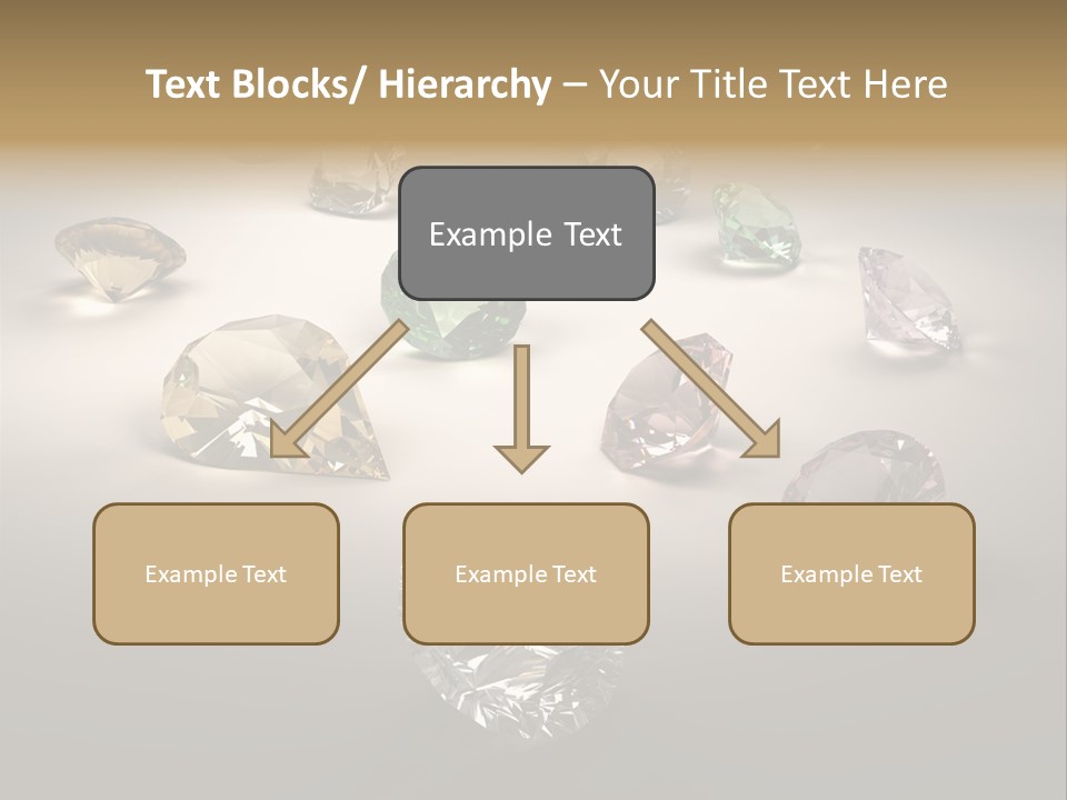 Gemstone Glowing Yellow PowerPoint Template