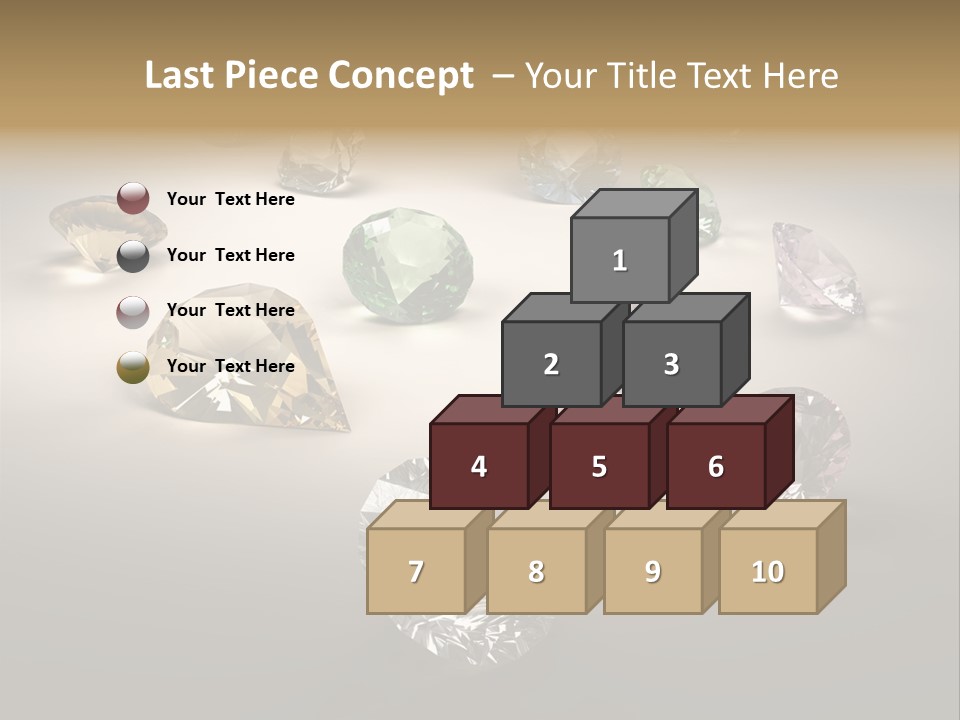Gemstone Glowing Yellow PowerPoint Template