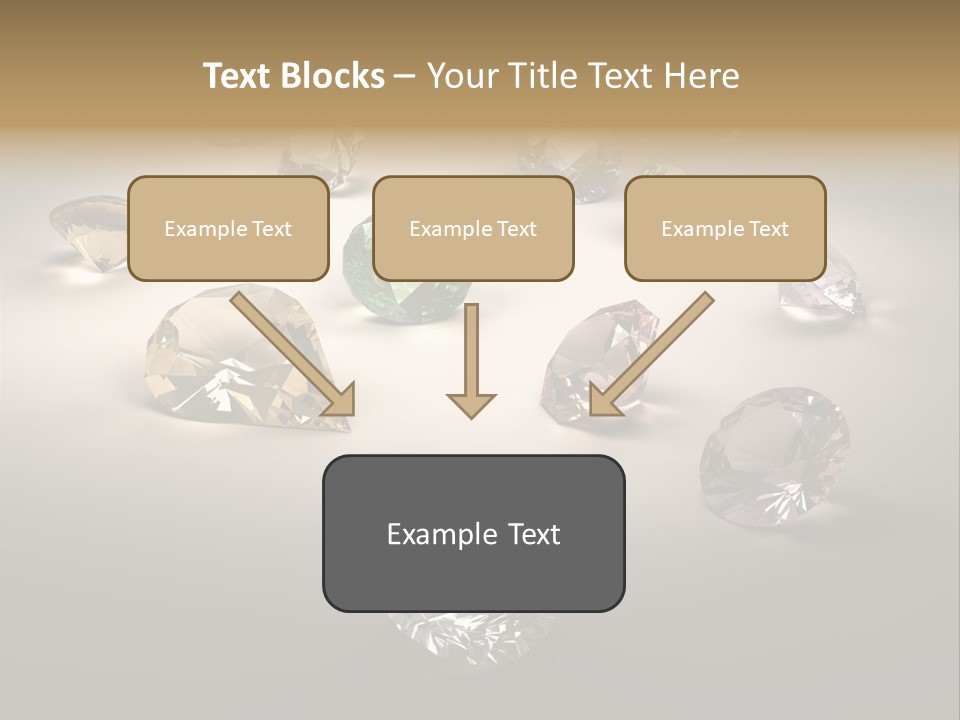 Gemstone Glowing Yellow PowerPoint Template