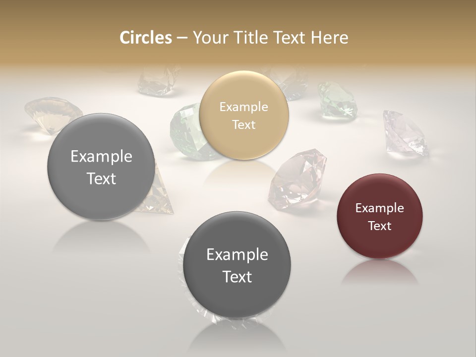 Gemstone Glowing Yellow PowerPoint Template