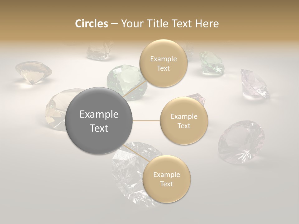 Gemstone Glowing Yellow PowerPoint Template