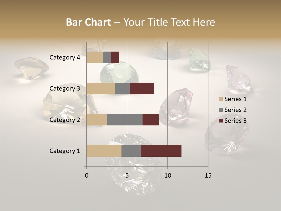 Gemstone Glowing Yellow PowerPoint Template