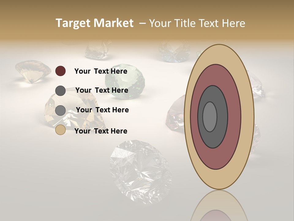 Gemstone Glowing Yellow PowerPoint Template