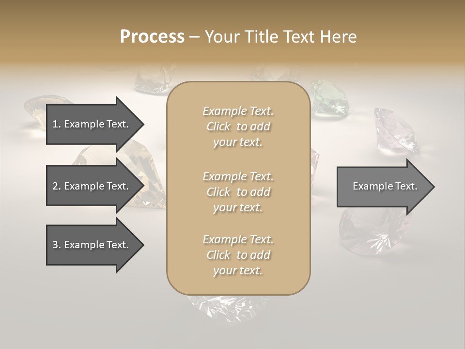 Gemstone Glowing Yellow PowerPoint Template