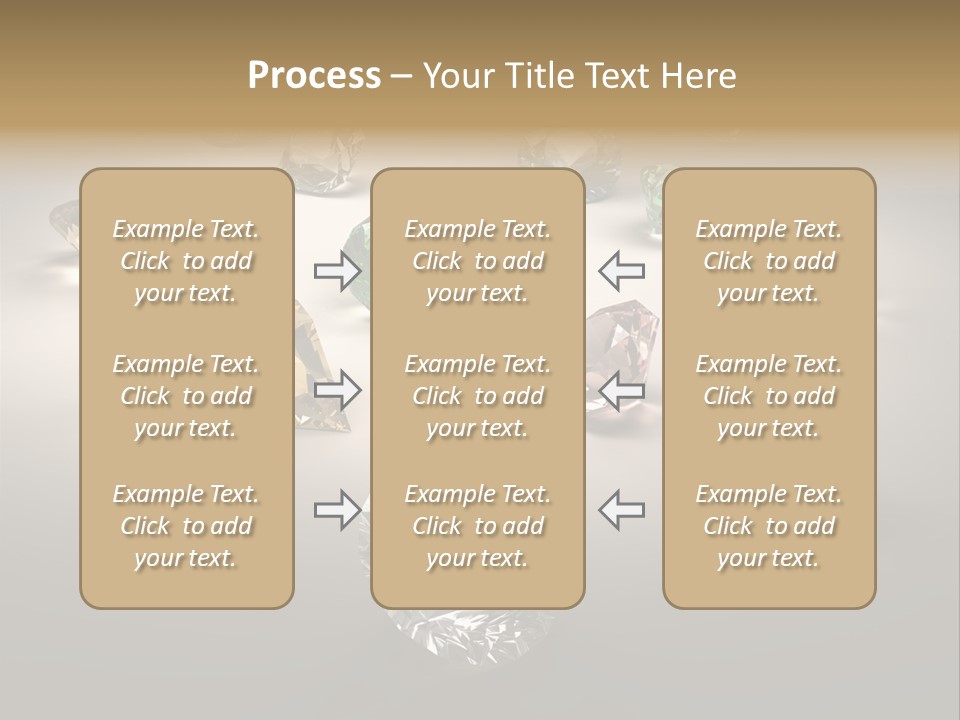 Gemstone Glowing Yellow PowerPoint Template