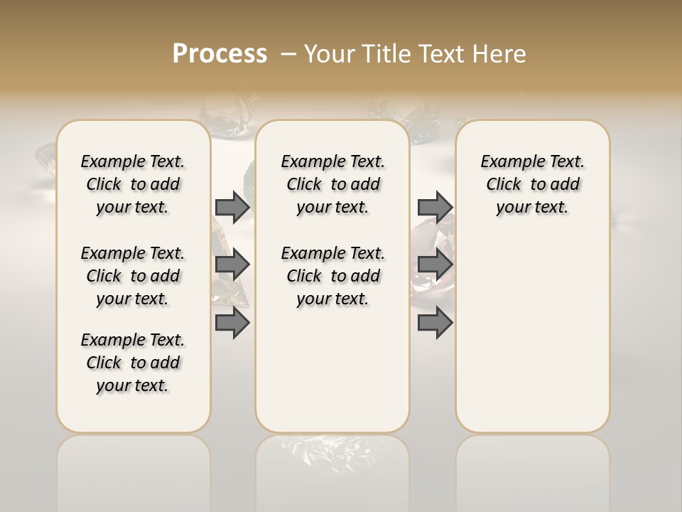 Gemstone Glowing Yellow PowerPoint Template