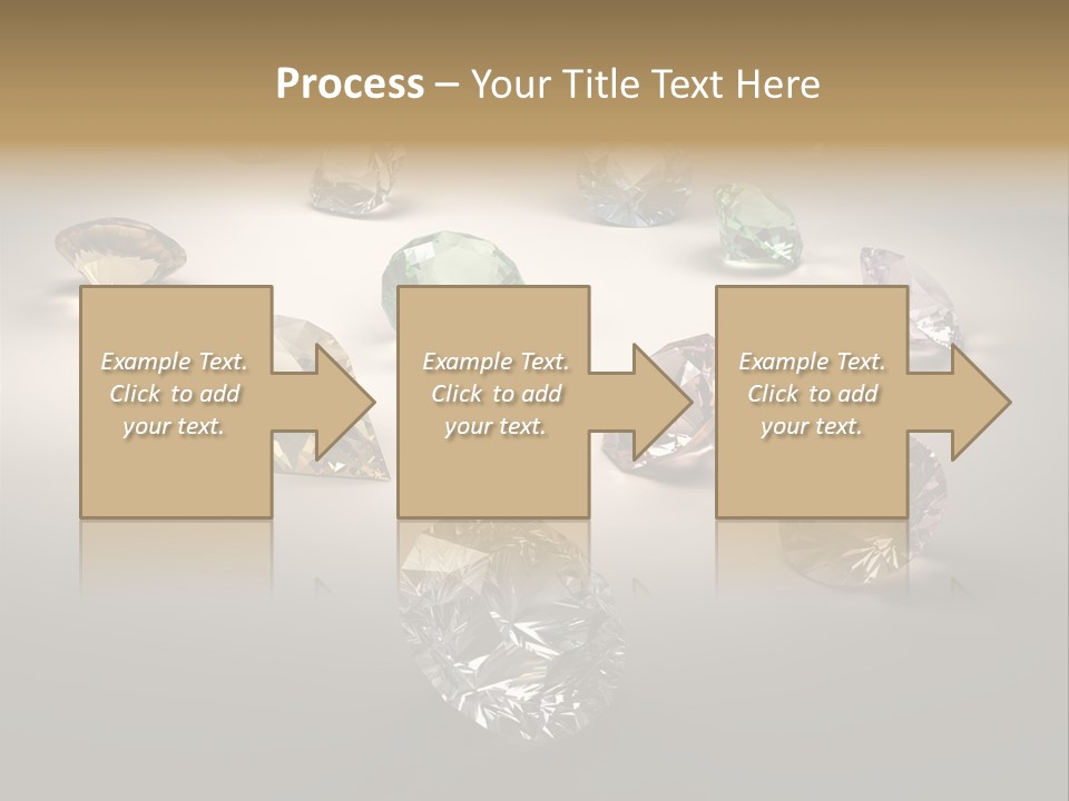 Gemstone Glowing Yellow PowerPoint Template