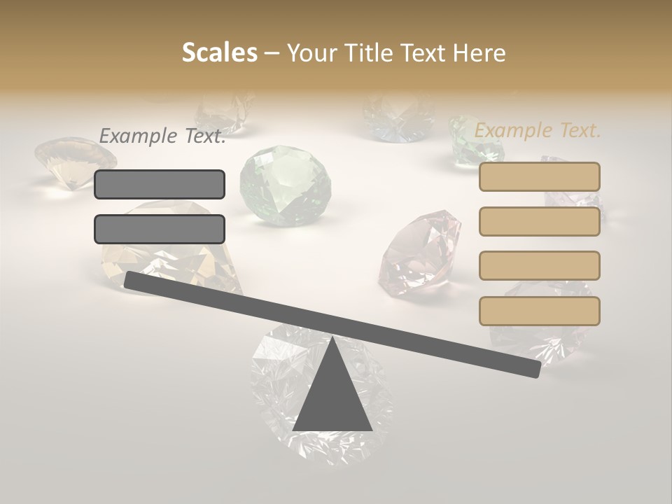 Gemstone Glowing Yellow PowerPoint Template